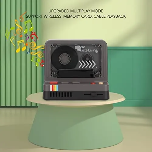 Altavoz Bluetooth Portátil, Reproductor De Música De Casete