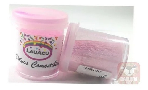 Imagen 1 de 5 de Polvo Comestible Rosa Perlado Chocolate Repostería Belgrano