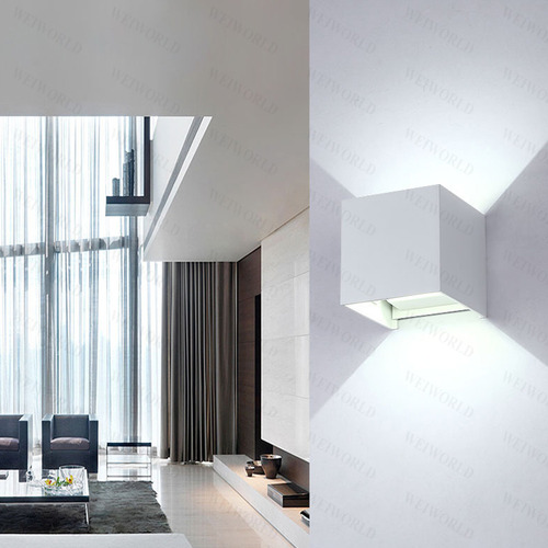 Gosun® Lámpara De Pared Led 12w Impermeable Foco Flotante Estructura Blanco - Blanco Frío