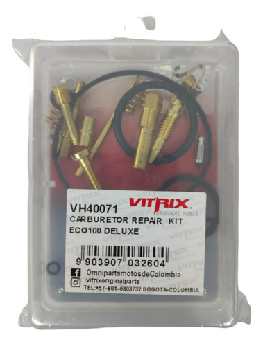 Kit Carburador Vitrix Eco 100 Deluxe