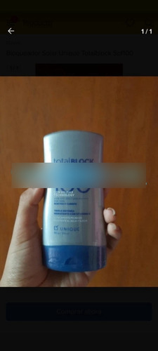 Bloqueador Solar Unique Totalblock Spf100