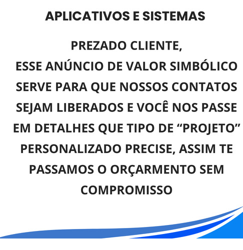 Sistemas Personalizados Profissionais