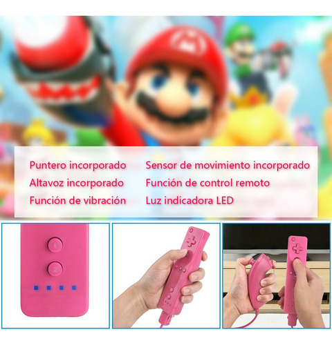 Mote Nunchuk Control Joystick 2 En 1 Mando Para Wii / Wii U