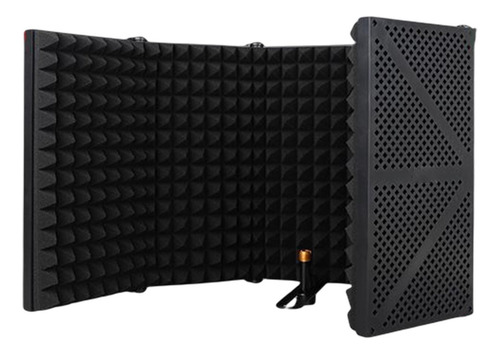 Mic Isolation Studio Grabación Estudio Profesional Negro