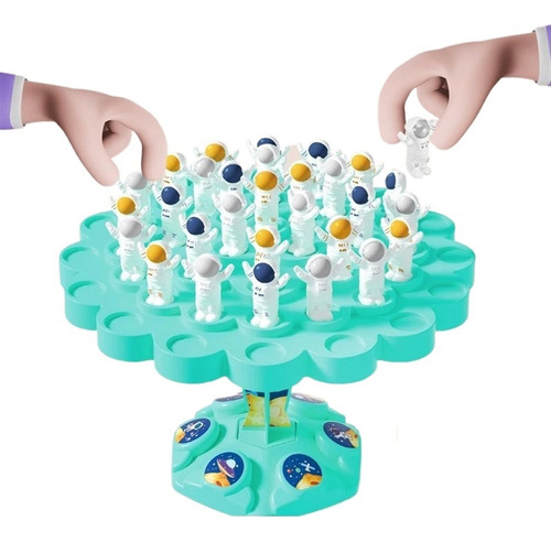 Juego De Puzzle Para Niños Astronauta Balance Stacking Board