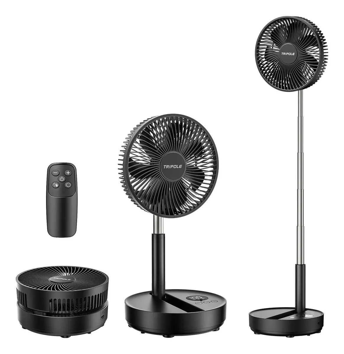 Ventilador De Pie Portátil Tripole, Ventilador Oscilante R