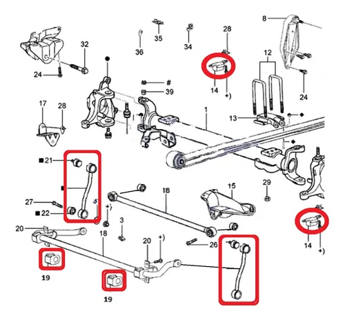 Kit Bieleta Bucha Batente Suspensão Dianteira F4000 00 A 19