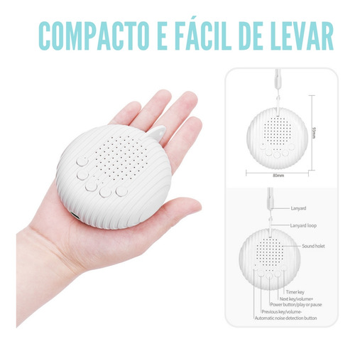 Aparelho De Som Bebês Ruído Branco Dormir Bem Sons Brasil