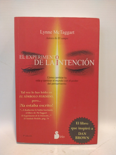 El Experimento De La Intención Lynne Mctaggart Sirio