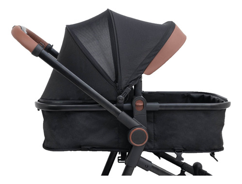 Carrinho Ivy Trio Black Com Bebê Conforto E Base Galzerano