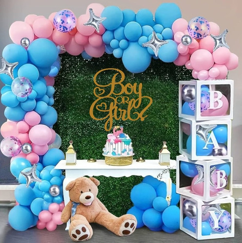 Letrero Revelación De Genero Boy Or Girl Mdf 50x50 Cm Gender Reveal