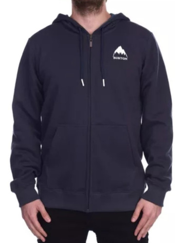 Campera Con Capucha De Algodon Burton Elite Fz Navy 