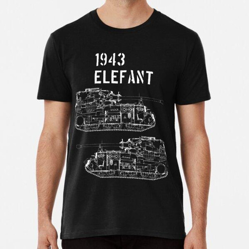 Remera El Elefant German Tank 1943 Algodon Premium