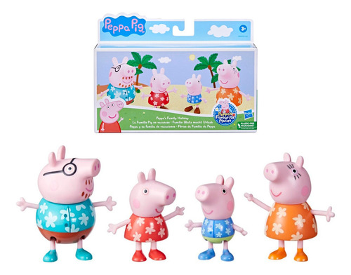Peppa Pig Set De 4 Figuras - De Vacaciones