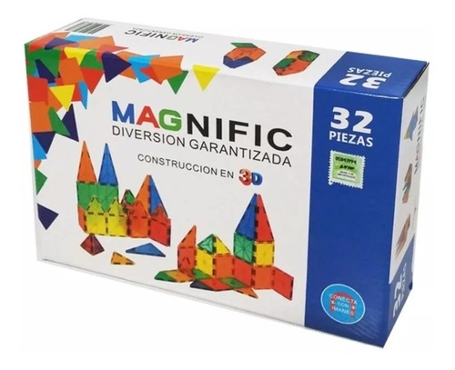 Magneticos Magnific 32 Piezas Plasticas Con Iman Mundomanias