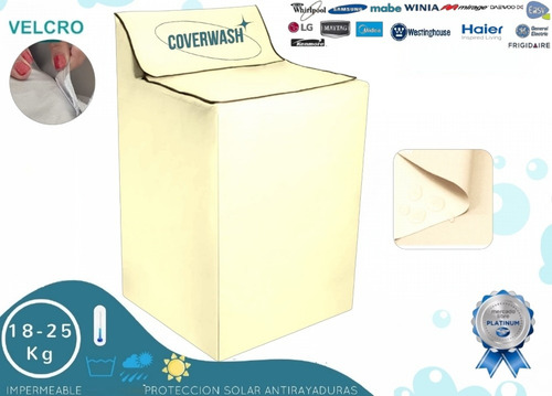 Cubierta Para Lavadora Winia Dwf-dg1b386cbr1 19kg Panel Sup