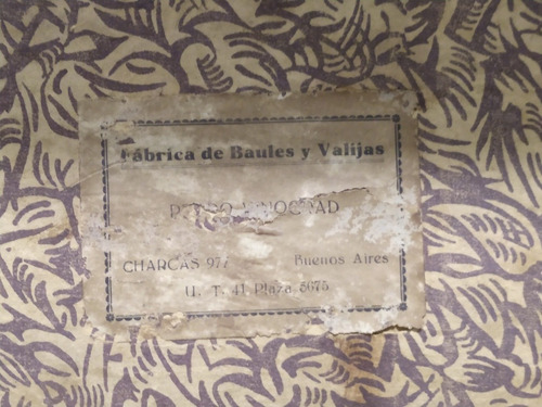 Antiguo Baúl De Barco De Chapa De Madera Para Decoración (Usado)