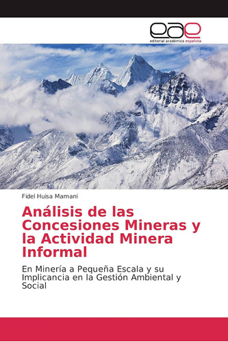 Libro: Análisis De Las Concesiones Mineras Y La Actividad Mi