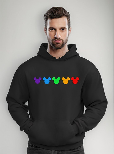 Poleron Con Capucha Mickey Pride Lgbt Orgullo Moda Unisex
