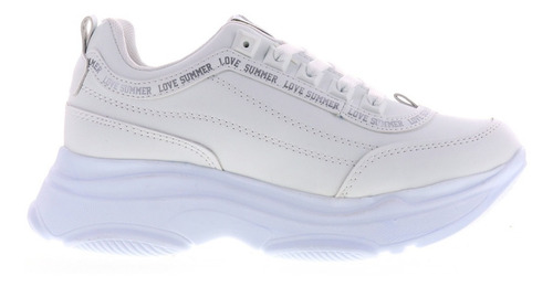 Imagen 2 de 4 de Tenis Para Mujer Plataforma Casuales Deportivos Rosa Erez
