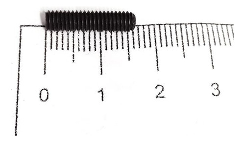 Parafuso Allen Ponta Côncava M4 X 16mm Oxidado Preto 10 Pçs