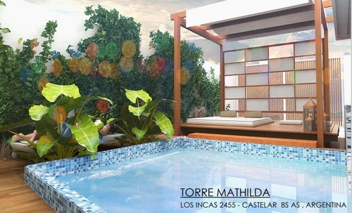 Imagen 4 de 12 de Emprendimiento Departamento 2 Ambientes En Castelar Norte Piscina Sum Parrilla