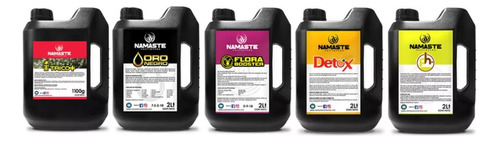 Pack Grande Namaste Oro Negro Flora Booster Trico+ Ph- Detox