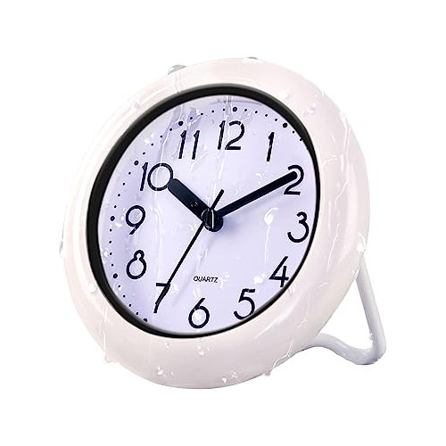 Reloj De Pared Impermeable Baño, Reloj De Pared Interi...