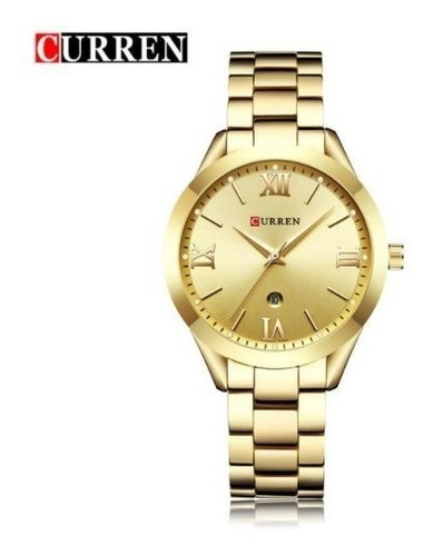 Relógio Feminino Curren Luxo Sofisticado D'luxe