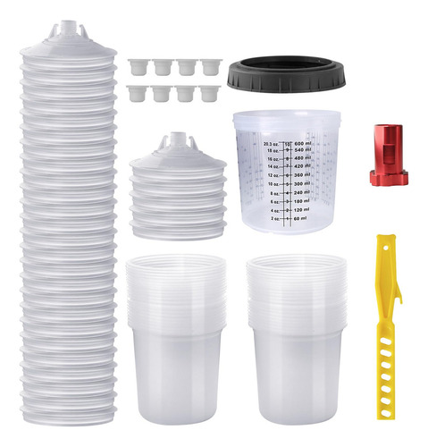 Kit De Vasos Mezcladores De Pintura Desechables Vasos Mezcla