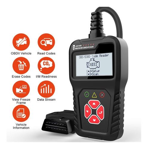 Lector De Códigos De Coche As100 Obd2 Escáner Obd2