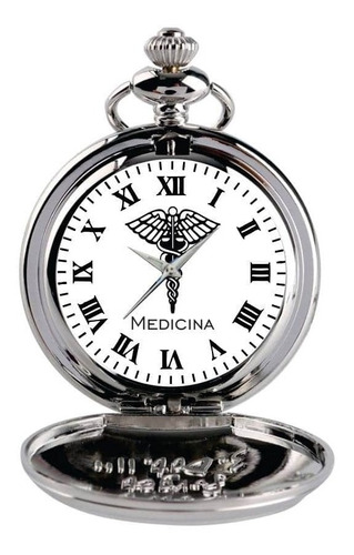 Relógio De Bolso Personalizado Profissão Medicina Medico 