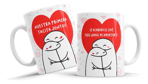 Taza De Ceramica, Flork, Nuestra Primera Tacita, Pareja,11oz