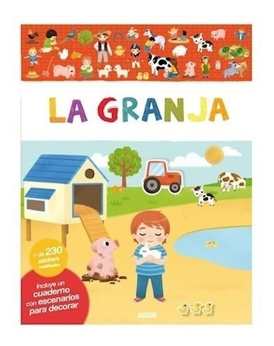 Libro De Stickers : La Granja, De Vários. Editorial Auzou, Tapa Blanda En Español