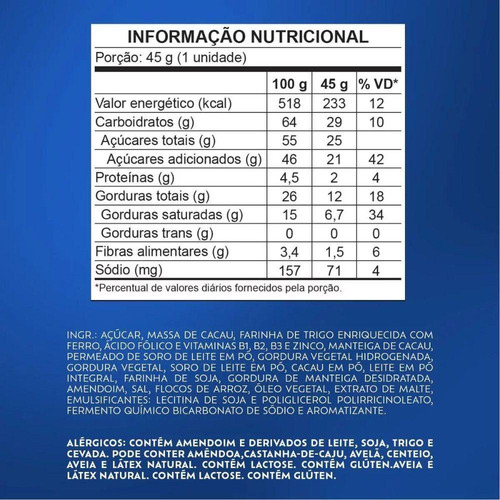 Bis Xtra Ao Leite Lacta Kit Com 3 Unidades De 45g