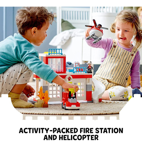 Lego Duplo - Juego De Estación De Bomberos