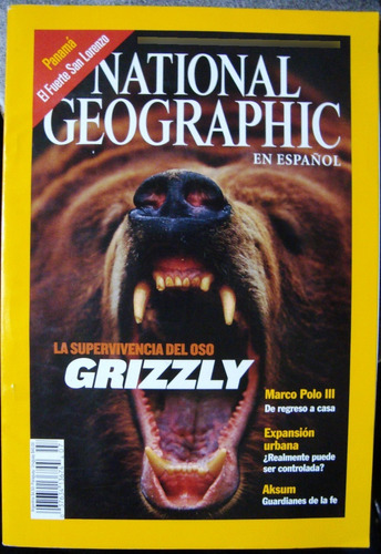 Revista National Geographic Oso Grizzly Etc Español