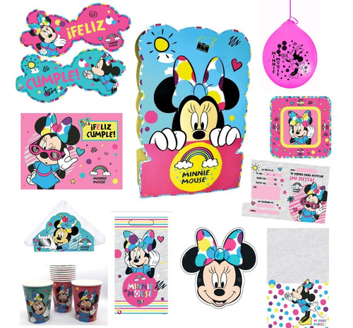 Cotillon Minnie Para 10 Chicos Cumpleaños Infantil