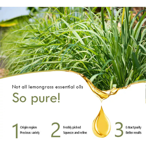 Aceite Esencial De Hierba Limón Natural Antimicótico 20ml