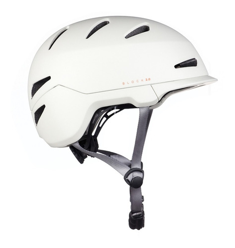 Casco Bicicleta Urbano Gud Block Ciclismo Regulable Color Tiza Mate Talle M