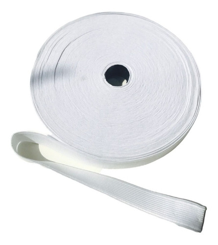 Elastico Poliester Blanco 20mm X 25 Metros