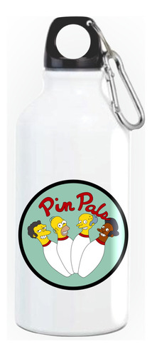 Termo Homero Simpson Pin Pals Botella Caramañola White X63