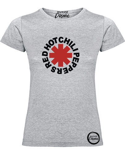 Polera De Mujer Manga Corta Red Hot Chili Peppers Clasico