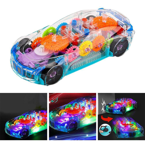 2 Coche De Bebé Engranaje Mecánico Transparente Coche De