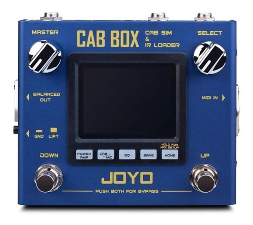 Imagen 1 de 4 de Pedal de efecto Joyo Revolution Cab Box R-08  azul