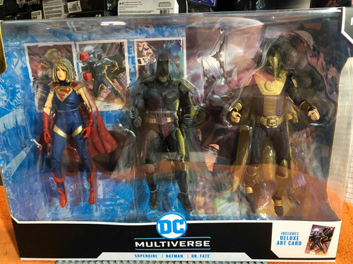 Dc Multiverse Supergirl Batman Y Dr. Fate Mcfarlane
