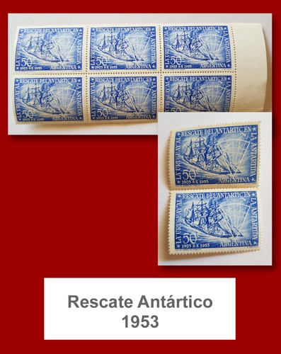 Argentina Catálogo Gj 1024 Rescate Antártico 1953