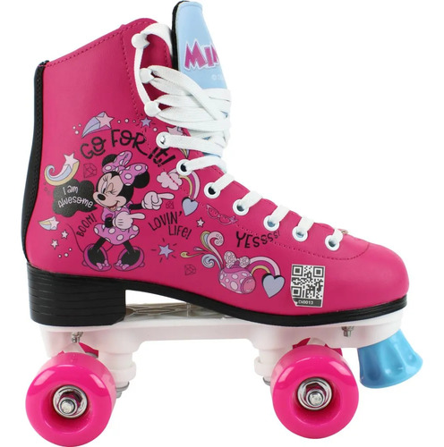 Patins Retro 4 Rodas 35/36 - Minnie - Di0013 - Bbr Toys