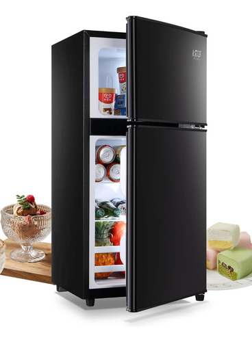 Refrigerador/congelador Ajustable 7n 3.5ft3 Negro Krib Bling