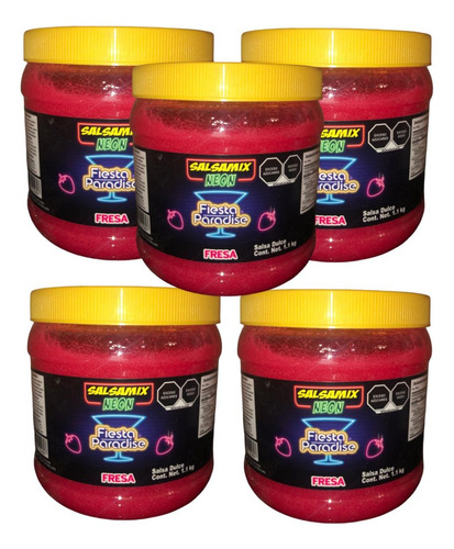 Salsa Mix Neon Fresa 7.7kg Escarchar Michelada Coctel